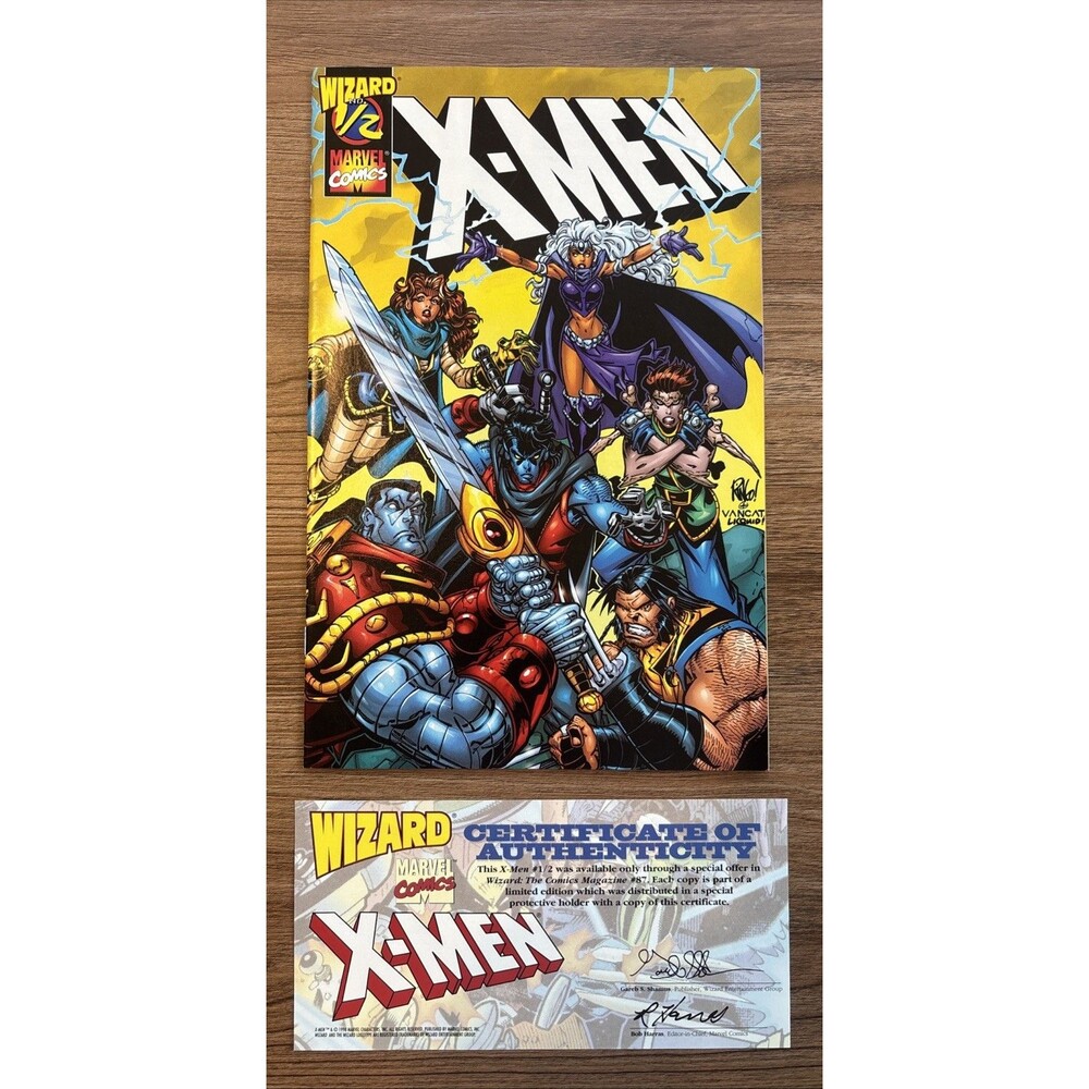 X-Men: No. 1 & 2, with Authentication Certificate. Wizard & Marvel Comics (1998)
